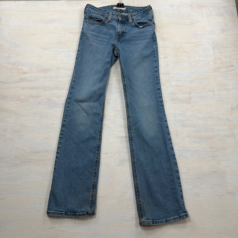 Levi's Jeans Superlow Boot 25 Low Rise Flare Leg Medium Wash Denim Women